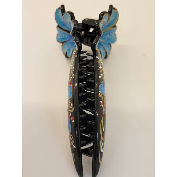 Lacquerware Tong\'s by Linda Flowers Butterfly Hairclip Hair Clip Set of 3 main image 10